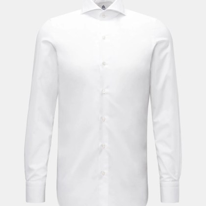 Finamore - Herren - Business Hemd %27Sergio Milano%27 Haifisch-Kragen weiß Finamore - Herren - Business Hemd %27Sergio Milano%27 Haifisch-Kragen weiß