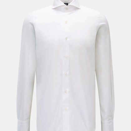 Finamore - Herren - Business Hemd %27Sergio Napoli%27 Haifisch-Kragen weiß Finamore - Herren - Business Hemd %27Sergio Napoli%27 Haifisch-Kragen weiß