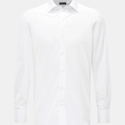 Finamore - Herren - Business Hemd %27Luigi Napoli%27 Haifisch-Kragen weiß Finamore - Herren - Business Hemd %27Luigi Napoli%27 Haifisch-Kragen weiß