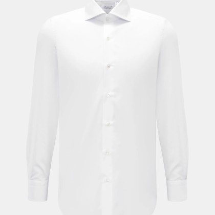 Finamore - Herren - Business Hemd %27Eduardo Milano%27 Haifisch-Kragen weiß Finamore - Herren - Business Hemd %27Eduardo Milano%27 Haifisch-Kragen weiß