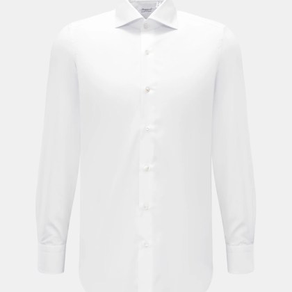 Finamore - Herren - Business Hemd %27Eduardo Milano%27 Haifisch-Kragen weiß Finamore - Herren - Business Hemd %27Eduardo Milano%27 Haifisch-Kragen weiß