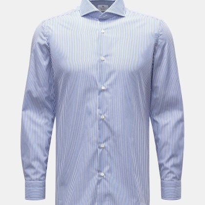 Giampaolo - Herren - Business Hemd Haifisch-Kragen navy/weiß gestreift Giampaolo - Herren - Business Hemd Haifisch-Kragen navy/weiß gestreift