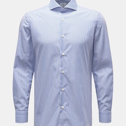 Giampaolo - Herren - Business Hemd Haifisch-Kragen navy/weiß gestreift Giampaolo - Herren - Business Hemd Haifisch-Kragen navy/weiß gestreift