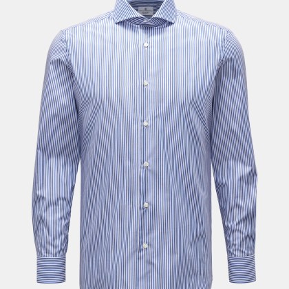 Giampaolo - Herren - Business Hemd Haifisch-Kragen navy/weiß gestreift Giampaolo - Herren - Business Hemd Haifisch-Kragen navy/weiß gestreift