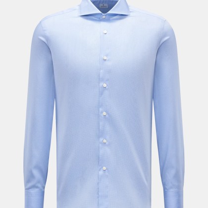 Truzzi - Herren - Business Hemd Haifisch-Kragen %27Napoli Busto%27 hellblau/weiß kariert Truzzi - Herren - Business Hemd Haifisch-Kragen %27Napoli Busto%27 hellblau/weiß kariert