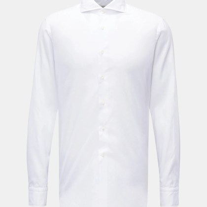 Gherardi - Herren - Casual Hemd Haifisch-Kragen weiß Gherardi - Herren - Casual Hemd Haifisch-Kragen weiß