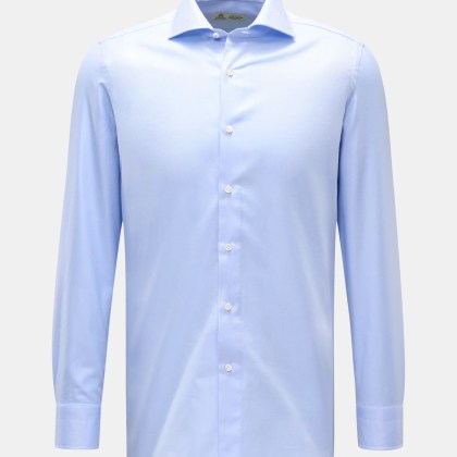 Borrelli - Herren - Business Hemd %27Nando%27 Haifisch-Kragen hellblau Borrelli - Herren - Business Hemd %27Nando%27 Haifisch-Kragen hellblau