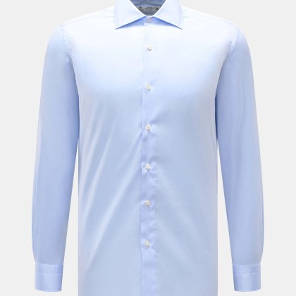 Borrelli - Herren - Business Hemd %27Luciano%27 Haifisch-Kragen hellblau Borrelli - Herren - Business Hemd %27Luciano%27 Haifisch-Kragen hellblau