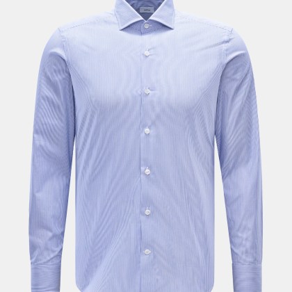 BRAUN Hamburg - Herren - Business Hemd Haifisch-Kragen dunkelblau/weiß gestreift BRAUN Hamburg - Herren - Business Hemd Haifisch-Kragen dunkelblau/weiß gestreift