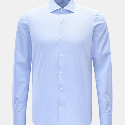 BRAUN Hamburg - Herren - Business Hemd Haifisch-Kragen hellblau/weiß kariert BRAUN Hamburg - Herren - Business Hemd Haifisch-Kragen hellblau/weiß kariert