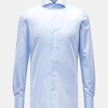 Finamore - Herren - Business Hemd %27Sergio Napoli%27 Haifisch-Kragen pastellblau Finamore - Herren - Business Hemd %27Sergio Napoli%27 Haifisch-Kragen pastellblau