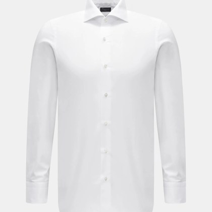 Finamore - Herren - Business Hemd %27Eduardo Milano%27 Haifisch-Kragen weiß Finamore - Herren - Business Hemd %27Eduardo Milano%27 Haifisch-Kragen weiß