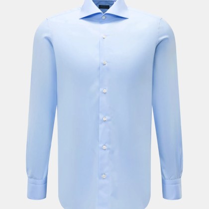 Finamore - Herren - Business Hemd %27Eduardo Milano%27 Haifisch-Kragen hellblau Finamore - Herren - Business Hemd %27Eduardo Milano%27 Haifisch-Kragen hellblau