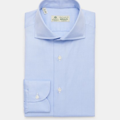 Borrelli - Herren - Business Hemd %27Nando%27 Haifisch-Kragen hellblau Borrelli - Herren - Business Hemd %27Nando%27 Haifisch-Kragen hellblau