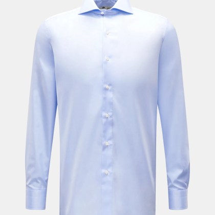 Borrelli - Herren - Business Hemd %27Nando%27 Haifisch-Kragen hellblau Borrelli - Herren - Business Hemd %27Nando%27 Haifisch-Kragen hellblau