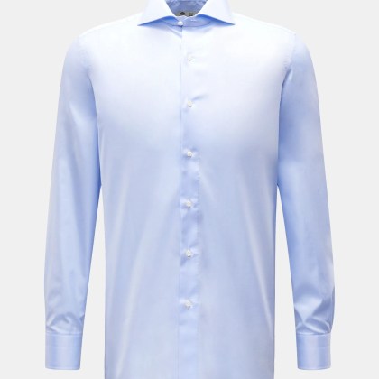 Borrelli - Herren - Business Hemd %27Nando%27 Haifisch-Kragen hellblau Borrelli - Herren - Business Hemd %27Nando%27 Haifisch-Kragen hellblau