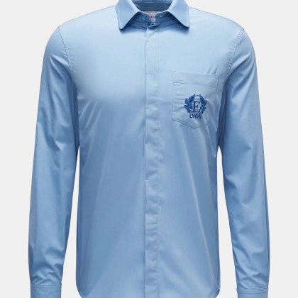 Erdem - Herren - Casual Hemd %27Luke%27 schmaler Kragen rauchblau Erdem - Herren - Casual Hemd %27Luke%27 schmaler Kragen rauchblau