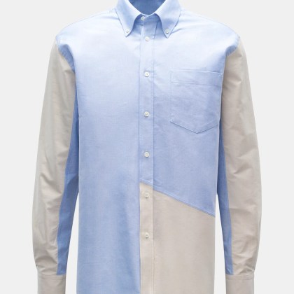 JW Anderson - Herren - Oxfordhemd Button-Down-Kragen hellblau/beige JW Anderson - Herren - Oxfordhemd Button-Down-Kragen hellblau/beige