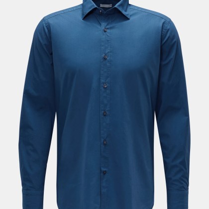 BRAUN Hamburg Essentials - Herren - Casual Hemd Haifisch-Kragen dunkelblau BRAUN Hamburg Essentials - Herren - Casual Hemd Haifisch-Kragen dunkelblau