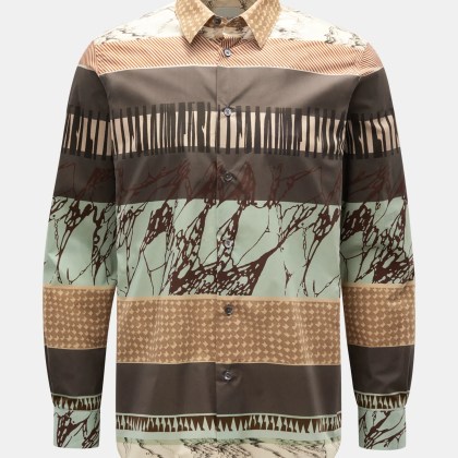 Paul Smith - Herren - Casual Hemd Kent-Kragen dunkelbraun/mintgrün/hellbraun gemustert Paul Smith - Herren - Casual Hemd Kent-Kragen dunkelbraun/mintgrün/hellbraun gemustert