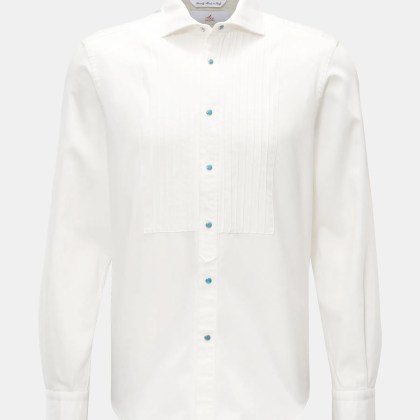 Ace Denim - Herren - Casual Hemd Haifisch-Kragen weiß Ace Denim - Herren - Casual Hemd Haifisch-Kragen weiß