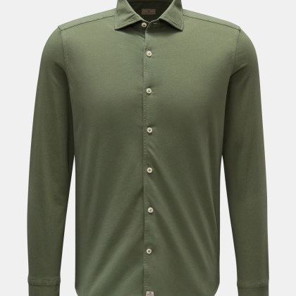 Sonrisa - Herren - Jersey-Hemd Haifisch-Kragen oliv Sonrisa - Herren - Jersey-Hemd Haifisch-Kragen oliv