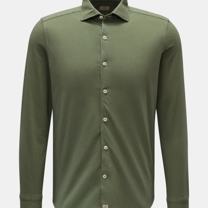 Sonrisa - Herren - Jersey-Hemd Haifisch-Kragen oliv Sonrisa - Herren - Jersey-Hemd Haifisch-Kragen oliv