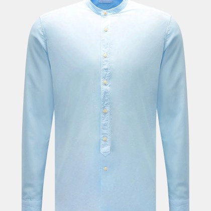 BRAUN Hamburg Essentials - Herren - Casual Hemd Gandad-Kragen pastellblau BRAUN Hamburg Essentials - Herren - Casual Hemd Gandad-Kragen pastellblau