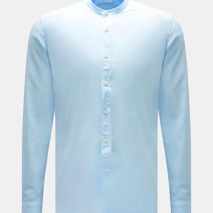 BRAUN Hamburg Essentials - Herren - Casual Hemd Gandad-Kragen pastellblau BRAUN Hamburg Essentials - Herren - Casual Hemd Gandad-Kragen pastellblau
