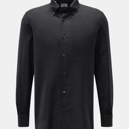 Giampaolo - Herren - Casual Hemd Button-Down-Kragen anthrazit meliert Giampaolo - Herren - Casual Hemd Button-Down-Kragen anthrazit meliert