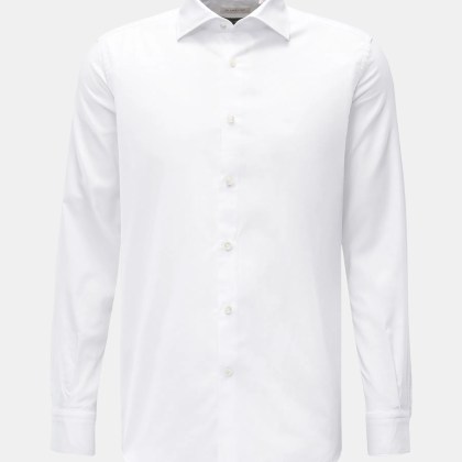 Glanshirt - Herren - Oxford-Hemd Haifisch-Kragen weiß Glanshirt - Herren - Oxford-Hemd Haifisch-Kragen weiß