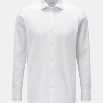 von Braun - Herren - Casual Hemd Haifisch-Kragen weiß von Braun - Herren - Casual Hemd Haifisch-Kragen weiß