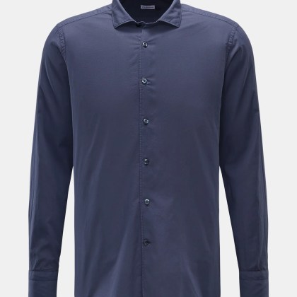 von Braun - Herren - Casual Hemd Haifisch-Kragen navy von Braun - Herren - Casual Hemd Haifisch-Kragen navy