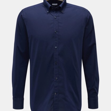 von Braun - Herren - Casual Hemd Button-Down-Kragen navy von Braun - Herren - Casual Hemd Button-Down-Kragen navy