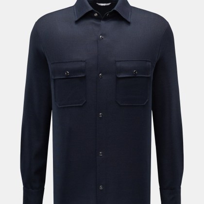 Marco Pescarolo - Herren - Casual Hemd Kent-Kragen navy Marco Pescarolo - Herren - Casual Hemd Kent-Kragen navy