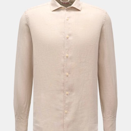 MC2 Saint Barth - Herren - Leinenhemd %27Pamplona%27 Haifisch-Kragen sand MC2 Saint Barth - Herren - Leinenhemd %27Pamplona%27 Haifisch-Kragen sand