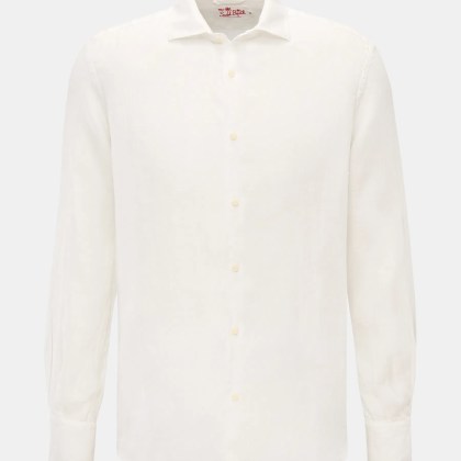 MC2 Saint Barth - Herren - Leinenhemd %27Pamplona%27 Haifisch-Kragen offwhite MC2 Saint Barth - Herren - Leinenhemd %27Pamplona%27 Haifisch-Kragen offwhite