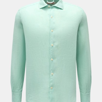 MC2 Saint Barth - Herren - Leinenhemd Haifisch-Kragen mintgrün MC2 Saint Barth - Herren - Leinenhemd Haifisch-Kragen mintgrün