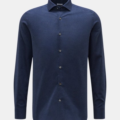 von Braun - Herren - Casual Hemd Haifisch-Kragen navy von Braun - Herren - Casual Hemd Haifisch-Kragen navy