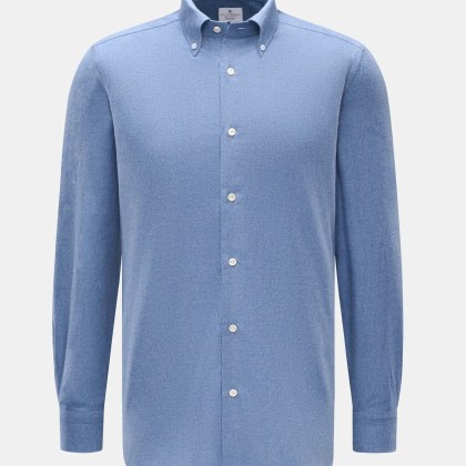 Giampaolo - Herren - Flanellhemd Button-Down-Kragen blau Giampaolo - Herren - Flanellhemd Button-Down-Kragen blau