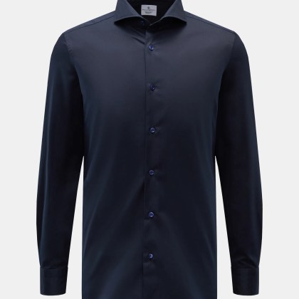 Giampaolo - Herren - Casual Hemd Haifisch-Kragen dark navy Giampaolo - Herren - Casual Hemd Haifisch-Kragen dark navy
