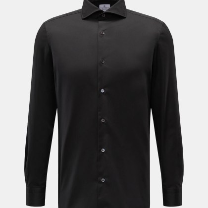 Giampaolo - Herren - Casual Hemd Haifisch-Kragen schwarz Giampaolo - Herren - Casual Hemd Haifisch-Kragen schwarz