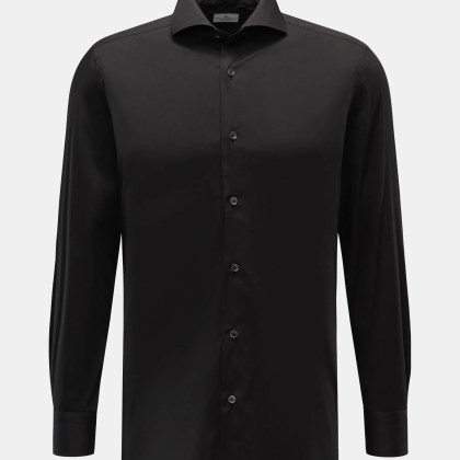 Giampaolo - Herren - Casual-Hemd Haifisch-Kragen schwarz Giampaolo - Herren - Casual-Hemd Haifisch-Kragen schwarz