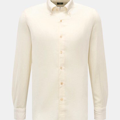 Borrelli - Herren - Casual Hemd %27Gable%27 Button-Down-Kragen creme Borrelli - Herren - Casual Hemd %27Gable%27 Button-Down-Kragen creme
