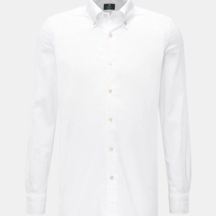 Borrelli - Herren - Oxford-Hemd %27Ettore%27 Button-Down-Kragen weiß Borrelli - Herren - Oxford-Hemd %27Ettore%27 Button-Down-Kragen weiß