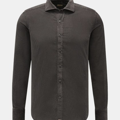 Sonrisa - Herren - Cordhemd Haifisch-Kragen dunkelgrau Sonrisa - Herren - Cordhemd Haifisch-Kragen dunkelgrau