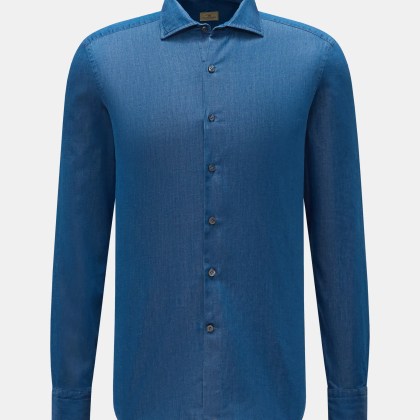 Sonrisa - Herren - Chambray-Hemd Haifisch-Kragen blau Sonrisa - Herren - Chambray-Hemd Haifisch-Kragen blau