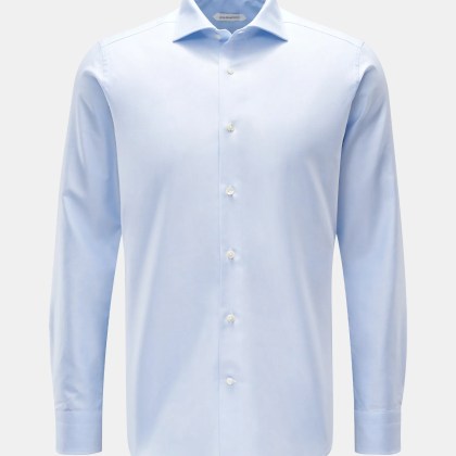 Guglielminotti - Herren - Oxford-Hemd Haifisch-Kragen hellblau Guglielminotti - Herren - Oxford-Hemd Haifisch-Kragen hellblau