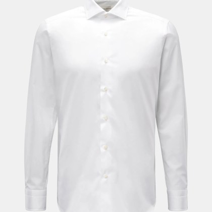 Guglielminotti - Herren - Casual Hemd Haifisch-Kragen weiß Guglielminotti - Herren - Casual Hemd Haifisch-Kragen weiß