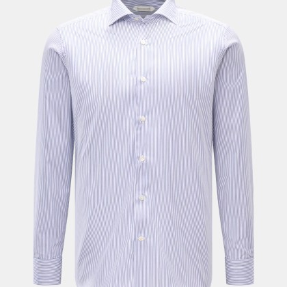 Guglielminotti - Herren - Casual Hemd Haifisch-Kragen dunkelblau/weiß gestreift Guglielminotti - Herren - Casual Hemd Haifisch-Kragen dunkelblau/weiß gestreift